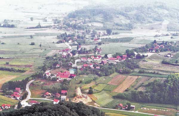 kraj donji karta Općina Dubravica kraj donji karta